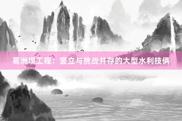 葛洲坝工程：竖立与挑战并存的大型水利技俩